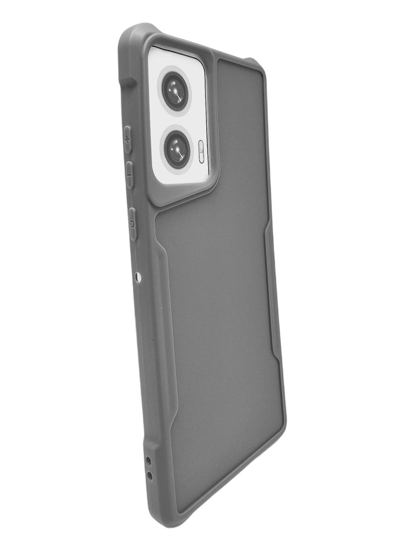 Silicone Back Cover For Motorola Edge 50 Fusion - Gray - Image 2