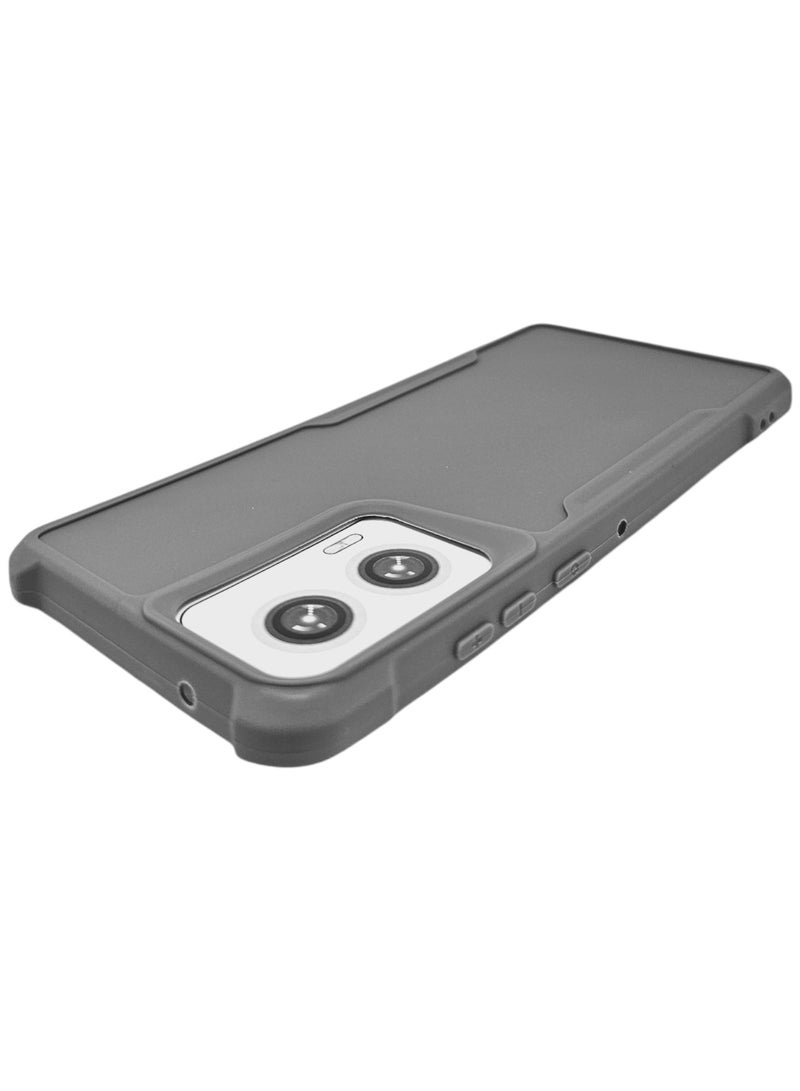 Silicone Back Cover For Motorola Edge 50 Fusion - Gray - Image 4