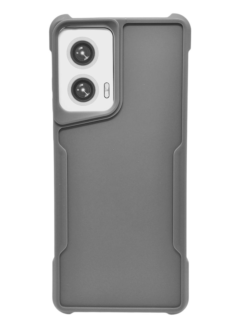 Silicone Back Cover For Motorola Edge 50 Fusion - Gray - Image 1