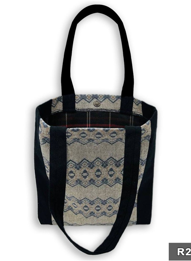 Gharibo Bags casual printed linen tote bag  - Image 3