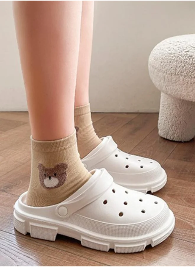 Sneak-a-Peek Cut-Out Detail Hollow Clogs by Styli