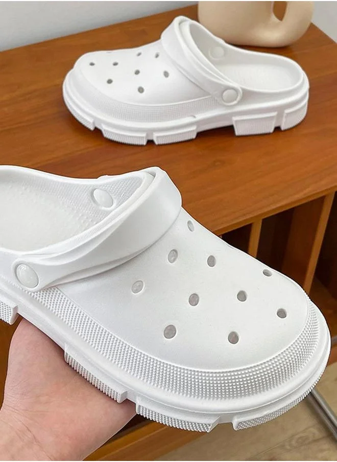 Sneak-a-Peek Cut-Out Detail Hollow Clogs by Styli