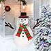 Colovis 16Pcs Build a Snowman Kit Outdoor Winter Snowman Decorating Supplies Snow Toys for Christmas Holiday Party Decor Red Green Scarf - Image 4