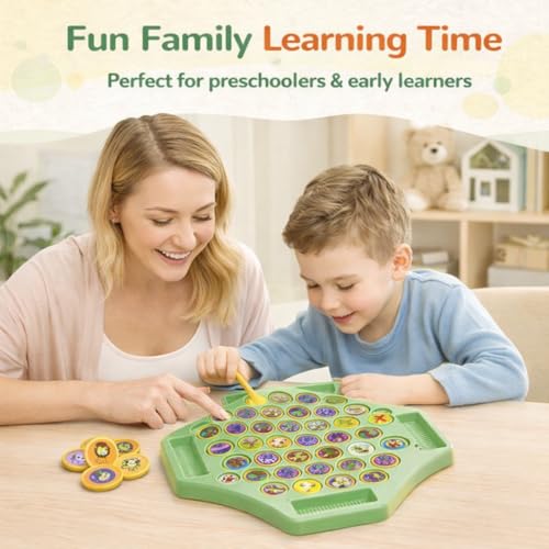 CountryLink Animal Memory Flip Chess Game Montessori Matching Puzzle Board Game for Kids Educational Travel Toy for Toddlers, Preschoolers Learning Activities (Animle Stickers & 4 Stick) - Image 4