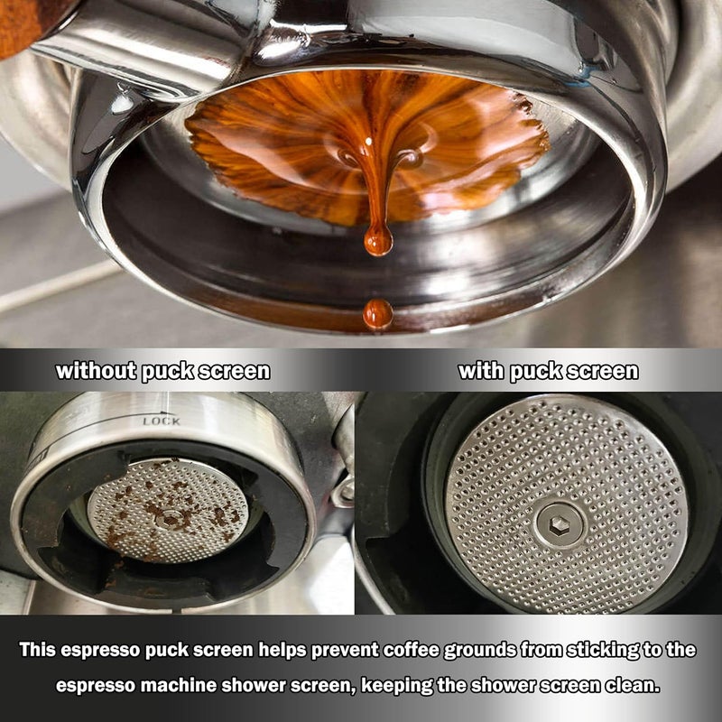 نيوزا شاشة V3 إسبريسو 53 مم لقرص القهوة بسماكة 0.8 مم مرشح شبكي من الفولاذ المقاوم للصدأ لسلة حامل فلتر القهوة للباريستا - Image 5