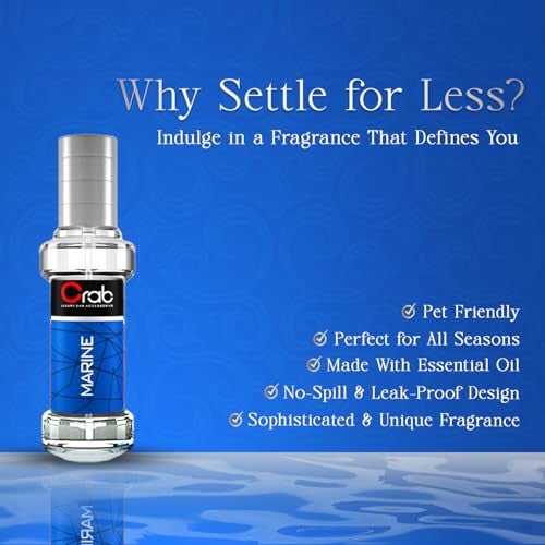 Crab Car Spray Perfume Marinee Fragrance With Absorbent Dangler (Marine) - Image 3