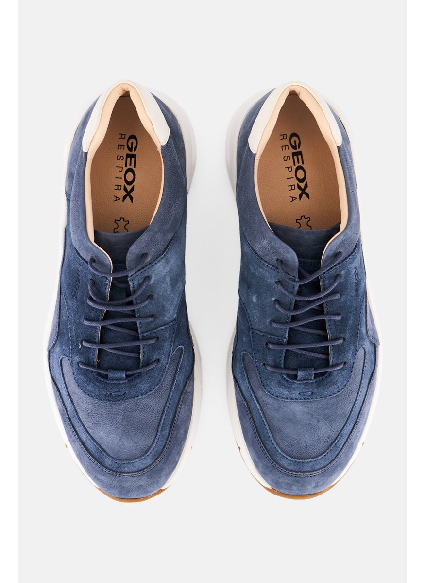 GEOX Men Lace Up Casual Shoes, Navy  - Image 3