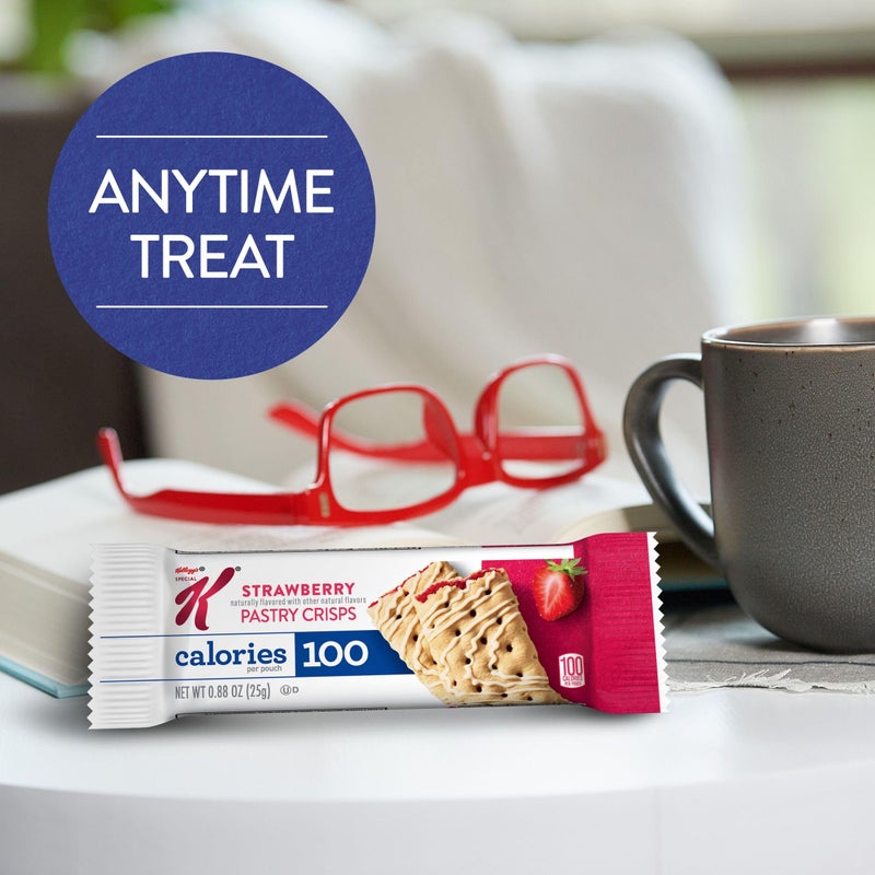 Special K Bar Pastry Crisps, 100 Calories, Breakfast Bars, Value Size, Strawberry, 15.84oz Box (36 Crisps) - Image 3