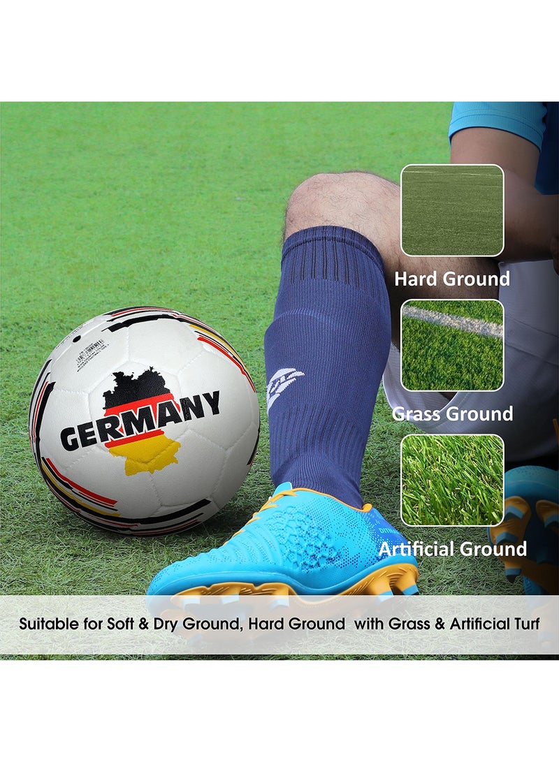 Nivia Country Colour Germany Football | Size 5 | Machine Stitched | Rubberized Moulded | 12 Panel | Waterproof | Soccer Ball - Image 3