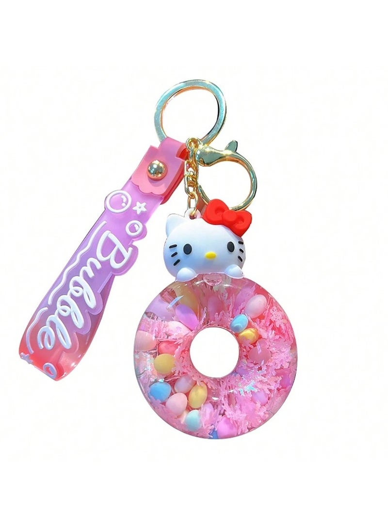 سلسلة مفاتيح بتصميم شخصية سانريو تضيف لمسة مرحة على المفاتيح أو الحقائب قطعه واحده - Image 2