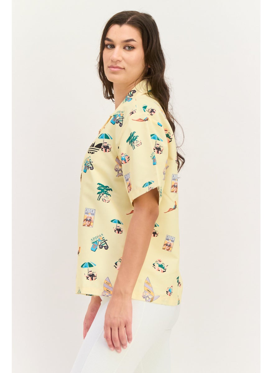 adidas Originals Women Sportswear Fit Short Sleeves Outdoor Shirt, Multicolor  - Image 2