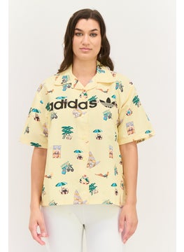 adidas Originals Women Sportswear Fit Short Sleeves Outdoor Shirt, Multicolor  - Image 1