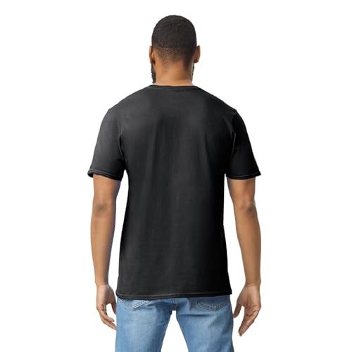 Gildan Adult Softstyle Cotton T-Shirt, Style G64000, Multipack, Black (2-Pack), X-Large - Image 4