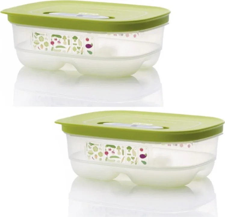 Tupperware Sera 2 X 800 Ml Vegetable Storage Container