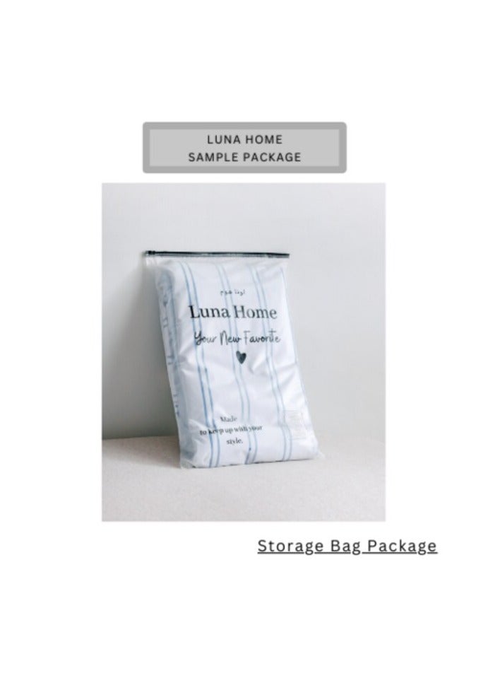 LUNA Home LUNA HOME Premium Single Size 4 Pieces Constructor Design with 2 eye-catching pillowcases, Plain Beige Bedsheet and Olive Color Duvet Cover without filler.  - Image 5