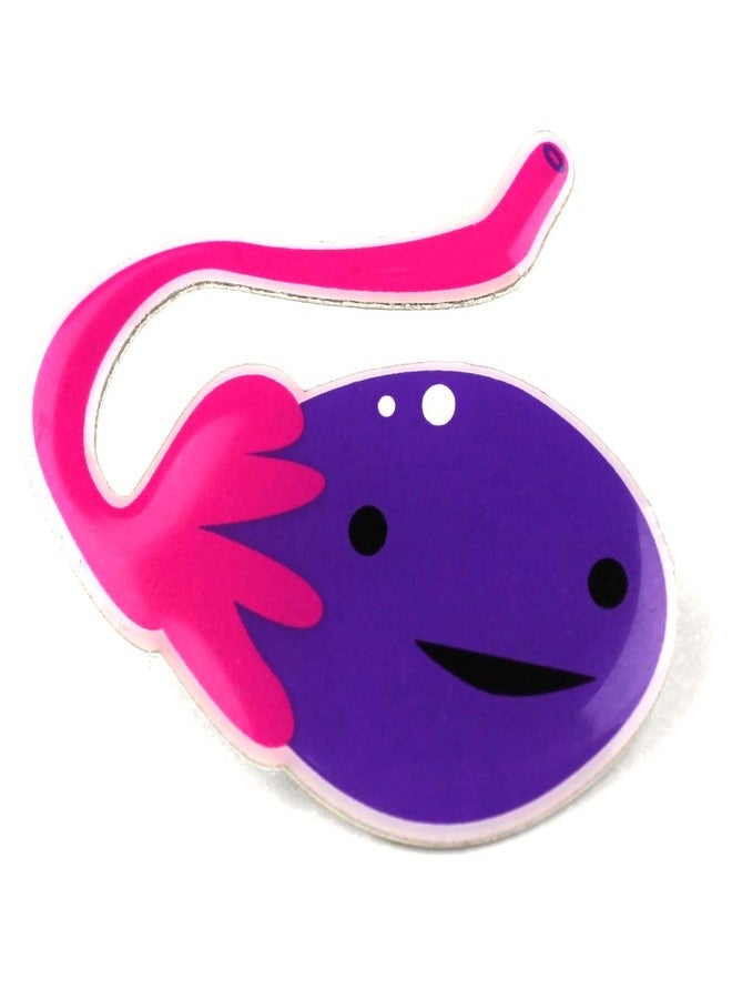 أي هارت جاتس دبوس "أحبّ الشجاعة" على شكل مبيض - هدية رائعة لدعم الخصوبة، أو للتوعية بمتلازمة تكيس المبايض أو صحة المبيض، أو لتشجيع صحة المرأة، أو كهدية من طبيبة نسائية وتوليد. - Image 1