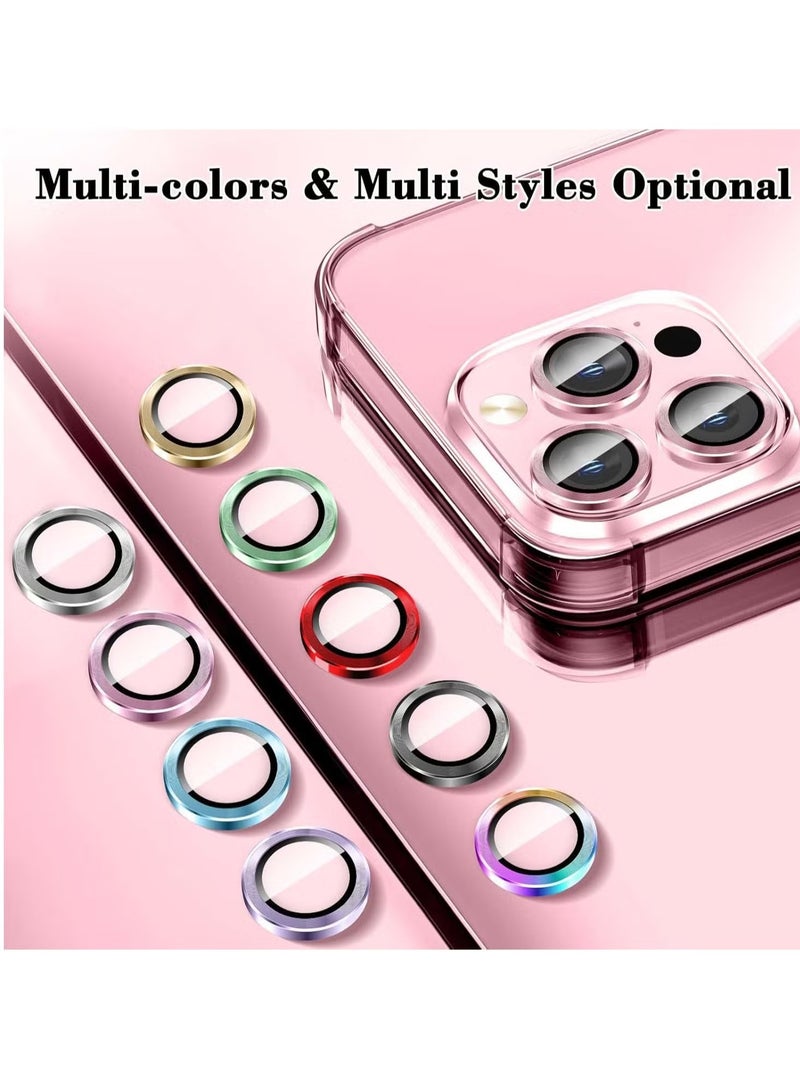 ELTRAZONE Camera Lens Protector for iPhone 16 Pro/16 Pro Max – Tempered Glass Camera Cover Screen Protector with Automatic Alignment Metal Individual Rings, HD Anti-Scratch Accessories (Pink) - Image 2