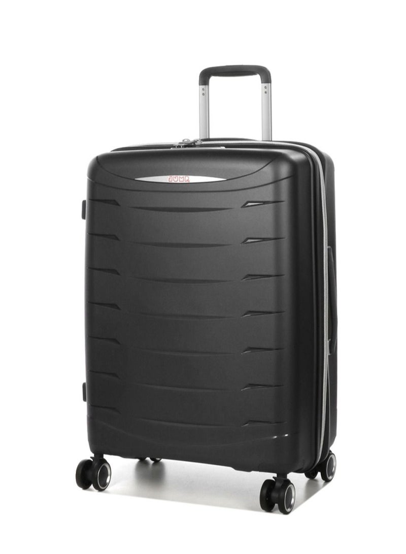 Jump Furano 2 PP Hard Expandable Suitcase Luggage Trolley 66 cm Medium Charcoal - Image 1