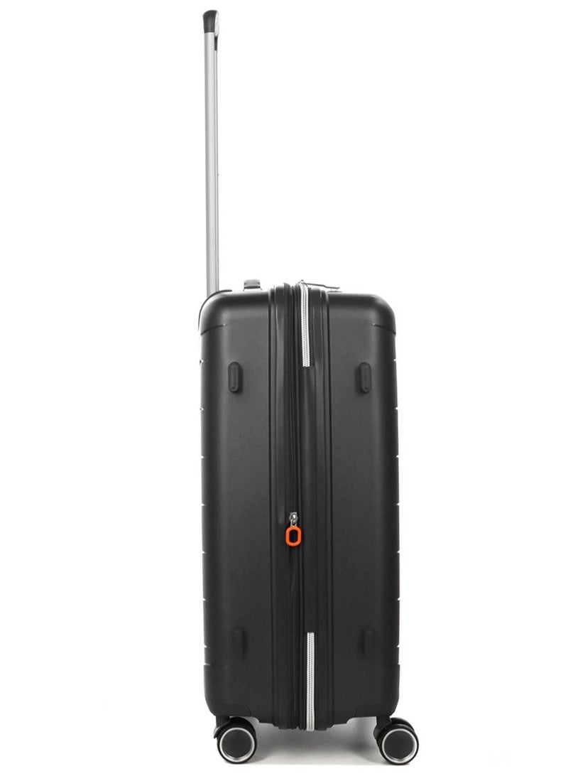 Jump Furano 2 PP Hard Expandable Suitcase Luggage Trolley 66 cm Medium Charcoal - Image 3