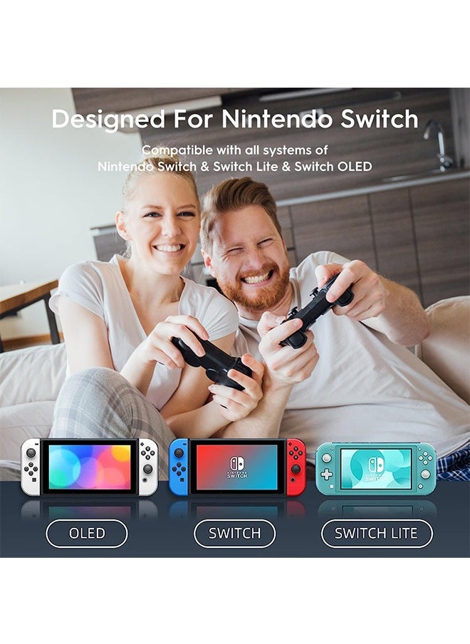 Garlo - Controller for Switch, Wireless Pro Controller for Switch/Switch Lite/Switch OLED, Remote Gamepad with Joystick, Adjustable Turbo Vibration, Ergonomic Non-Slip - Black. - Image 1