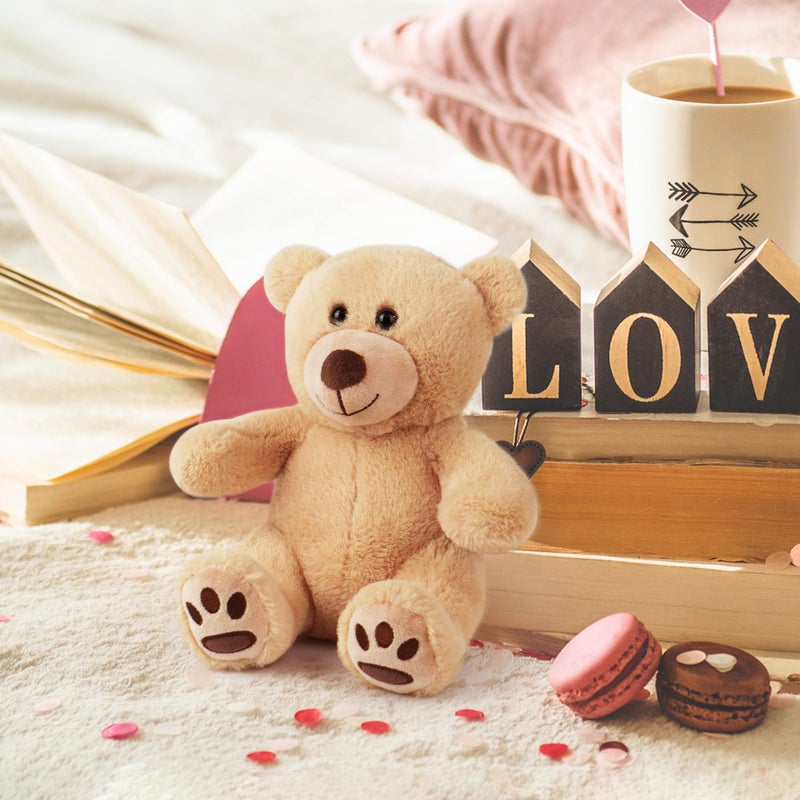 LotFancy دب تيدي محشو من لوت فانس، دب بني محشو 10 بوصات، هدايا لصديقة، هدايا عيد ميلاد للأطفال - Image 4
