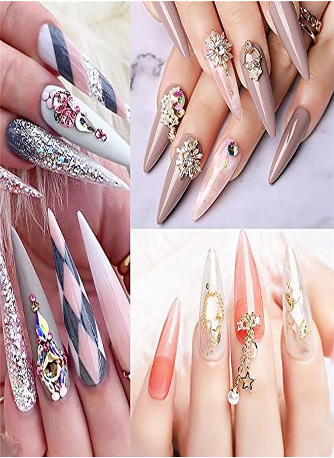 Yimart Tiletto False NailsLengthen Sharp False Nail TipsEasy Coffin NailsYimart 240Pcs/Box Xl Lengthen Stiletto False Nails Oval Stiletto Sharp Full Nail Tips Acrylic  Gel Full Cover Nail Art Tips Decoration Nails Salon (Natural With Box)  - Image 2