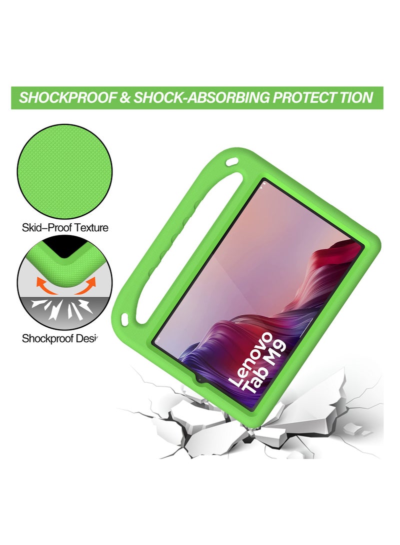 general Kids Case Compatible with Lenovo Tab M9 9.0 inch 2023 (TB-310FU/TB-310XU), Light Weight Shock Proof Handle Stand Kids Friendly Protective Cover Case EV A Tablet Case - Image 3