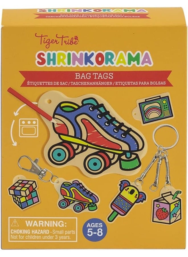 Tiger Tribe Shrinkorama Bag Tags Craft Set - Image 1