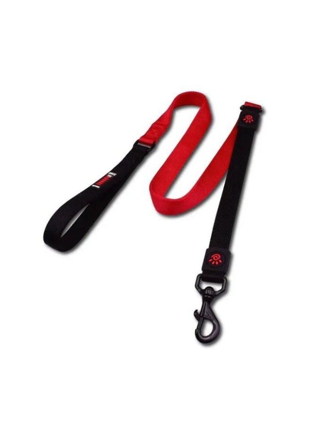 dog Leash Large Bungee red & black (120x2.5cm)