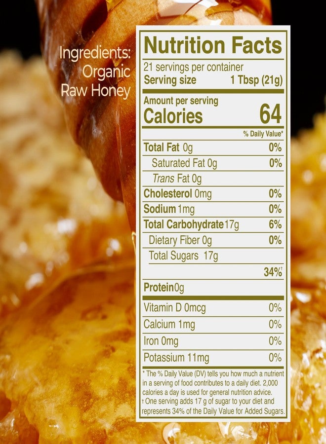 Kevala Organic Raw Oaxaca Honey - 3pack Glass Jar 16 oz, Natural Sweetener for Meals and Drinks with no Pesticides, Pure and Unprocessed Spread for Bread and Toast, Golden Nectar with no Sugar Added - Image 2