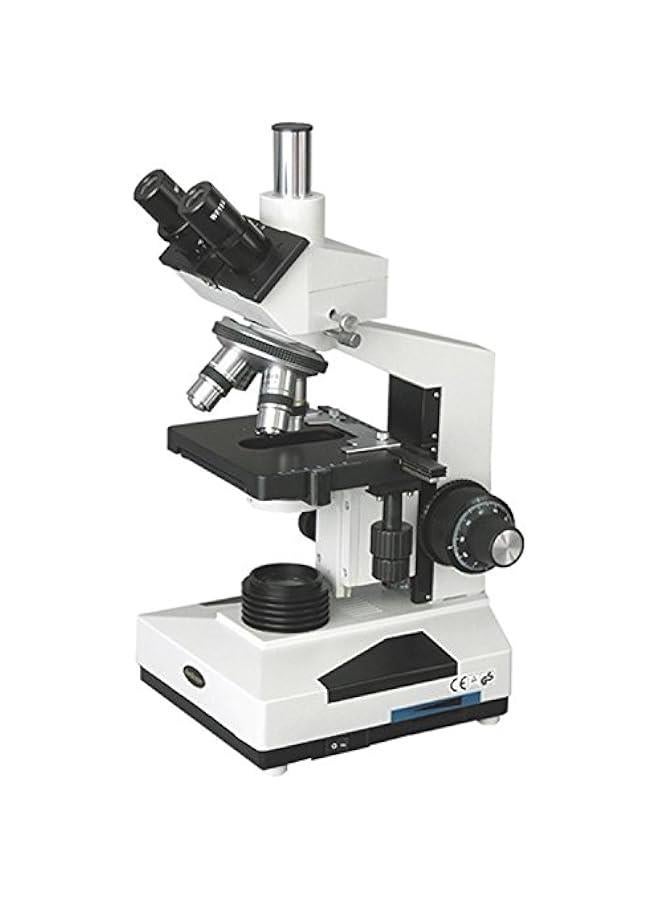 Arabest T400B Compound Trinocular Microscope, WF10x and WF20x Eyepieces, 40X-2000X Magnification, Brightfield, Halogen Illumination with Rheostat, Abbe Condenser, Double-Layer Mechanical Stage, Sliding Head, High-Resolution Optics  - Image 4