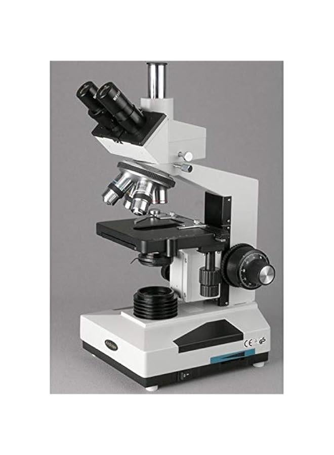 Arabest T400B Compound Trinocular Microscope, WF10x and WF20x Eyepieces, 40X-2000X Magnification, Brightfield, Halogen Illumination with Rheostat, Abbe Condenser, Double-Layer Mechanical Stage, Sliding Head, High-Resolution Optics  - Image 5
