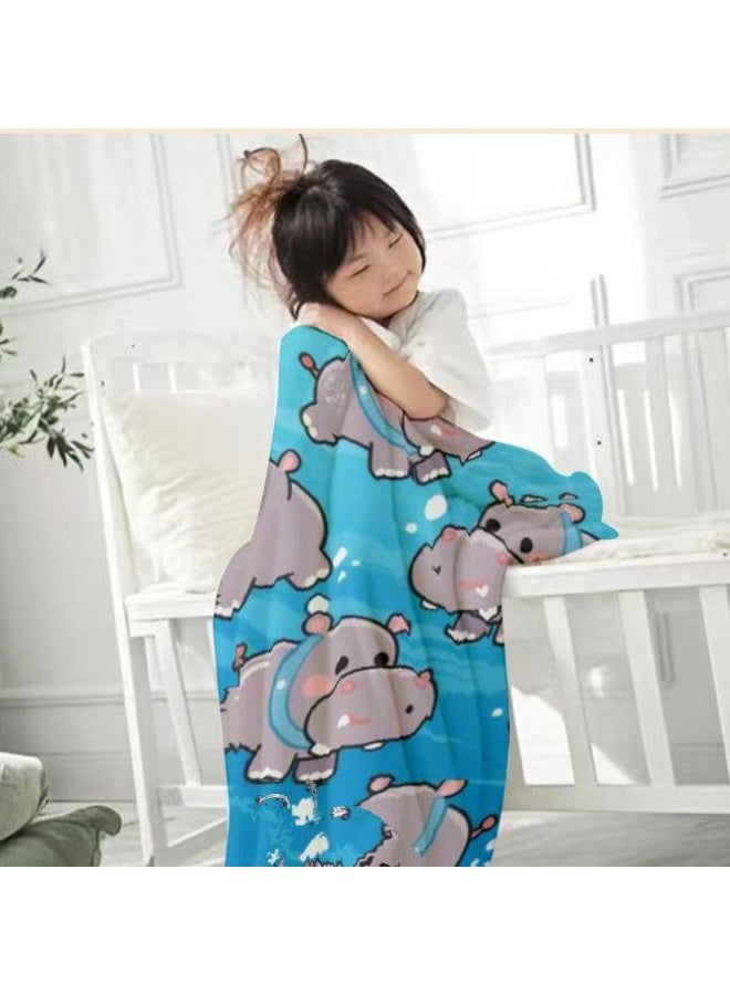general Baby and children's cartoon flannel thin blanket (warm and comfortable, suitable for sleep, game use) 70cm*100cm - Image 2