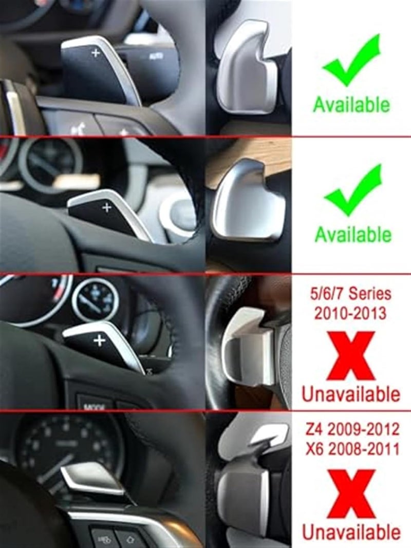 QASULER Car Steering Wheel Shifter Paddle Extension for BMW - Image 2