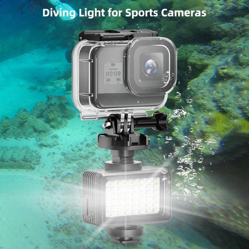 Underwater Fill Light: 40m Waterproof 2000mAh Long-lasting Battery, Portable Lightweight Adjustable 2500K-9000K Color Temperature Diving Light - Wide Compatibility Waterproof LED Light for Underwater - Image 3