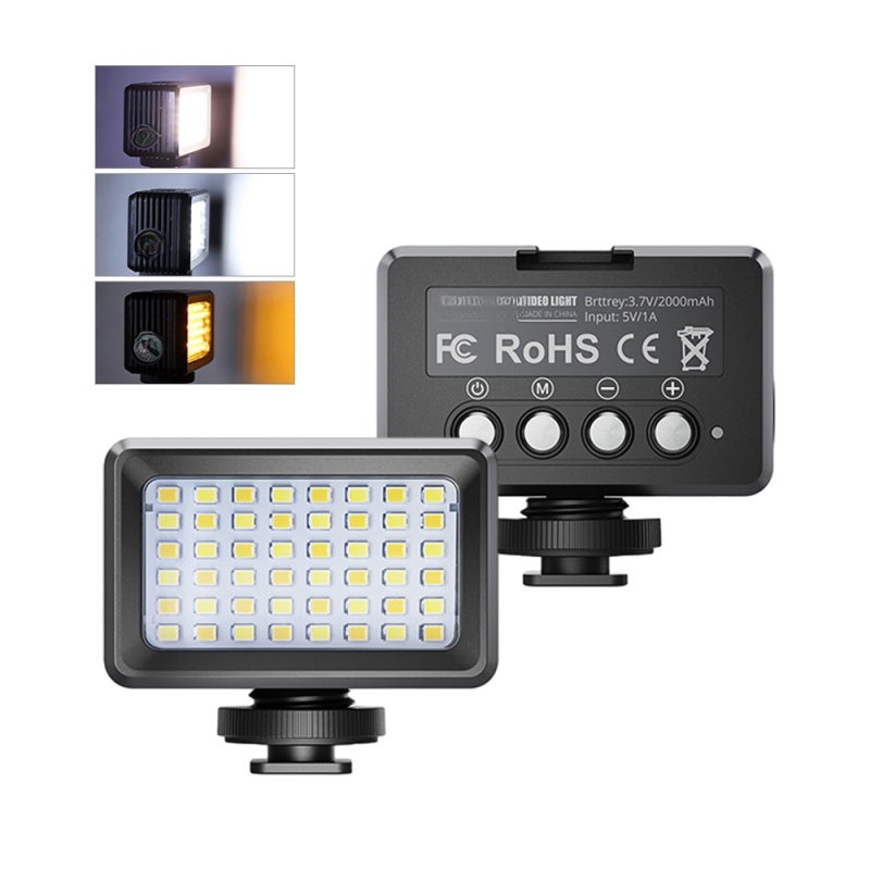 Underwater Fill Light: 40m Waterproof 2000mAh Long-lasting Battery, Portable Lightweight Adjustable 2500K-9000K Color Temperature Diving Light - Wide Compatibility Waterproof LED Light for Underwater - Image 1