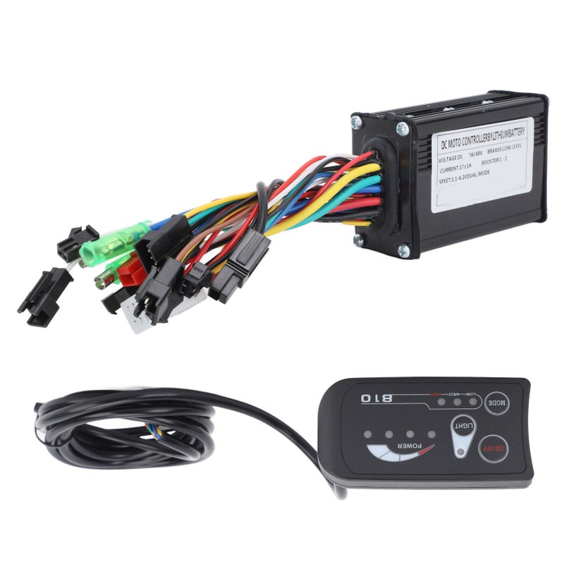DC 36V 48V 17A 3 Modes Controller with S810 Panel with FT 8C Magnetic Points with 109R Throttle for 250W‑350W Motor - Image 2