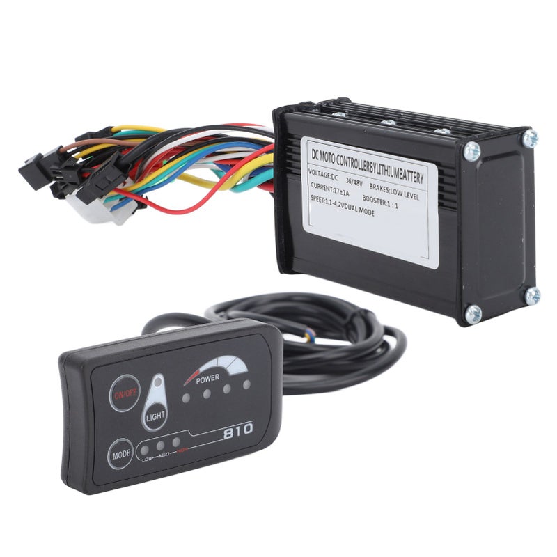 DC 36V 48V 17A 3 Modes Controller with S810 Panel with FT 8C Magnetic Points with 109R Throttle for 250W‑350W Motor - Image 4