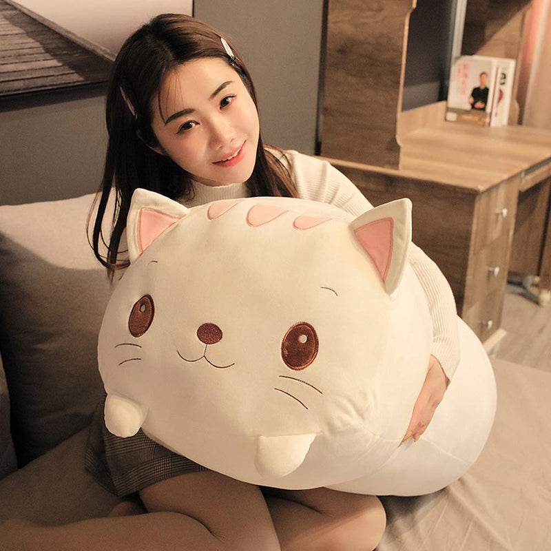 Jensquaify Cat Plush Hugging Pillow Soft Kitten Cat Stuffed Animal Toy Body Pillow 335 - Image 2