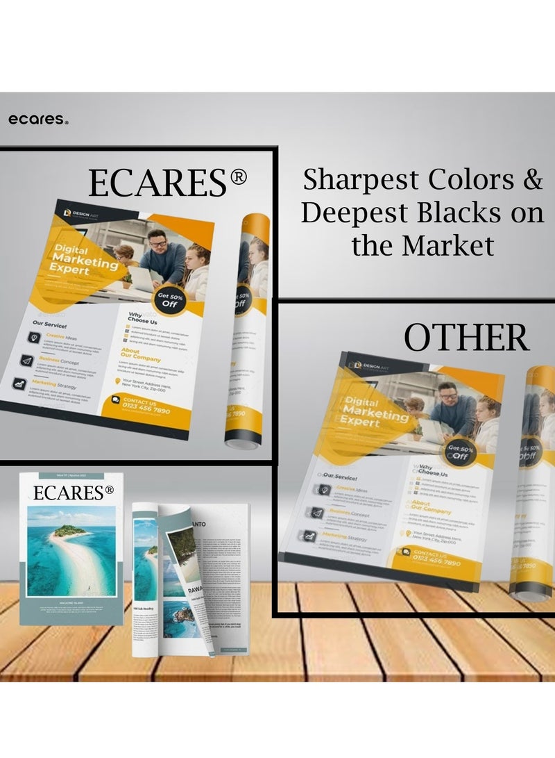 ECARES® 131A Compatible Toner Cartridge CF212A-For HP Laserjet Pro 200 Color M251nw M251n M276nw M276n Printer (Yellow) - Image 2