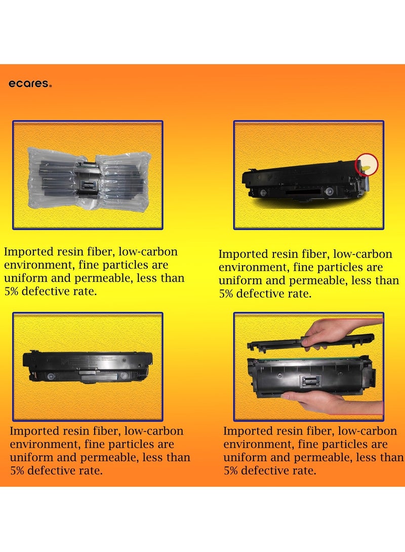 ECARES® 131A Compatible Toner Cartridge CF212A-For HP Laserjet Pro 200 Color M251nw M251n M276nw M276n Printer (Yellow) - Image 3