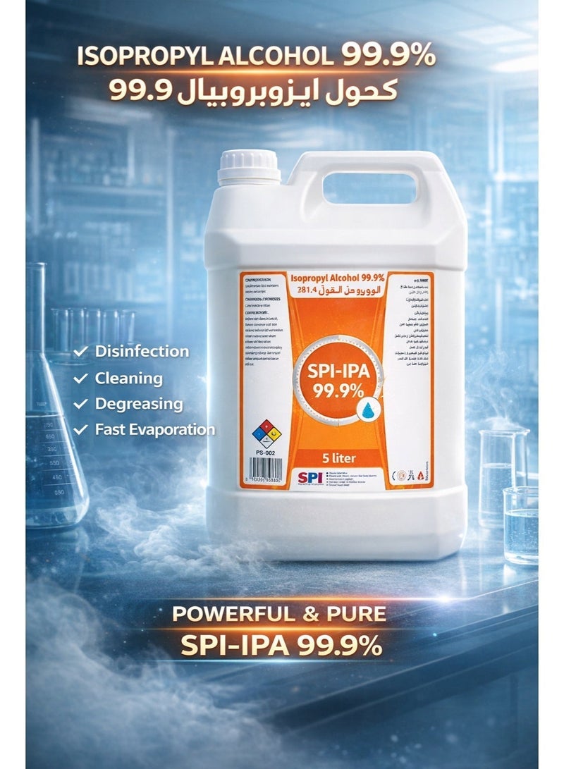 SPI-IPA 99.9% Isopropyl Alcohol Solution 5 liter - Image 4