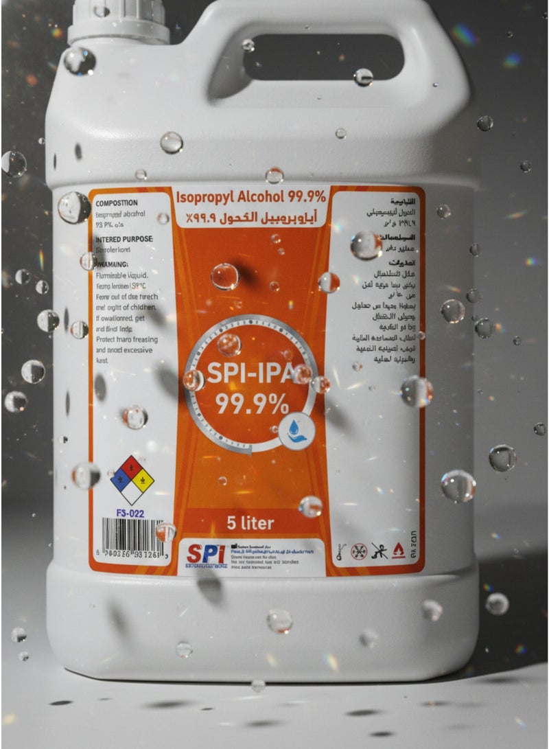 SPI-IPA 99.9% Isopropyl Alcohol Solution 5 liter - Image 2