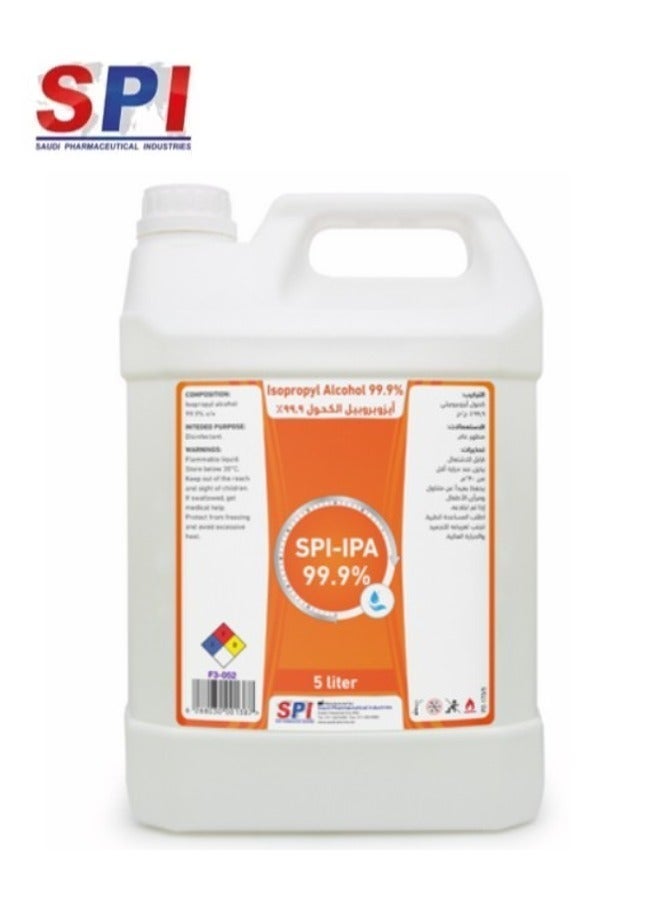 SPI-IPA 99.9% Isopropyl Alcohol Solution 5 liter - Image 1