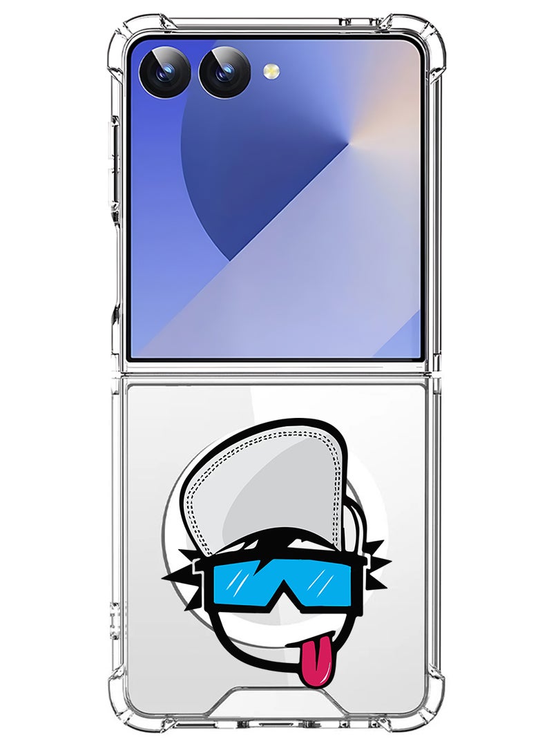 Theodor Magnetic Case for Samsung Galaxy Z Flip 7 Compatible with MagSafe Wireless Charging, Shockproof Phone Bumper Cover Crew 5 - Image 1