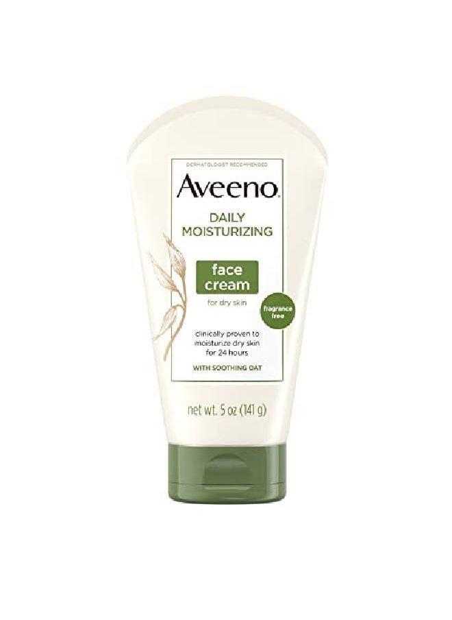 Aveeno - Daily Moisturizing Face Cream For Dry Skin Nongmo Oat 5.5 Oz (Pack Of 1) - Image 1