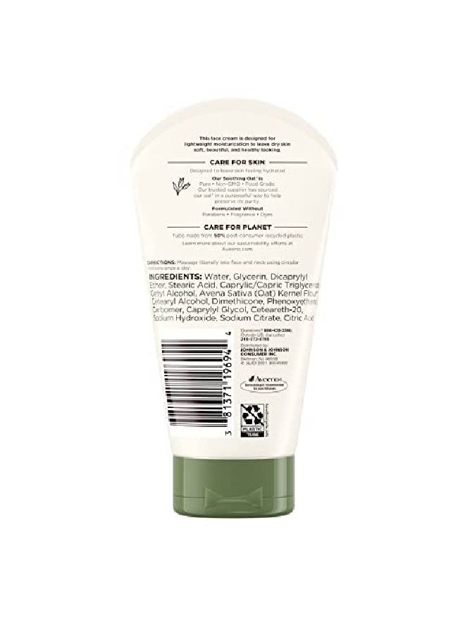 Aveeno - Daily Moisturizing Face Cream For Dry Skin Nongmo Oat 5.5 Oz (Pack Of 1) - Image 1