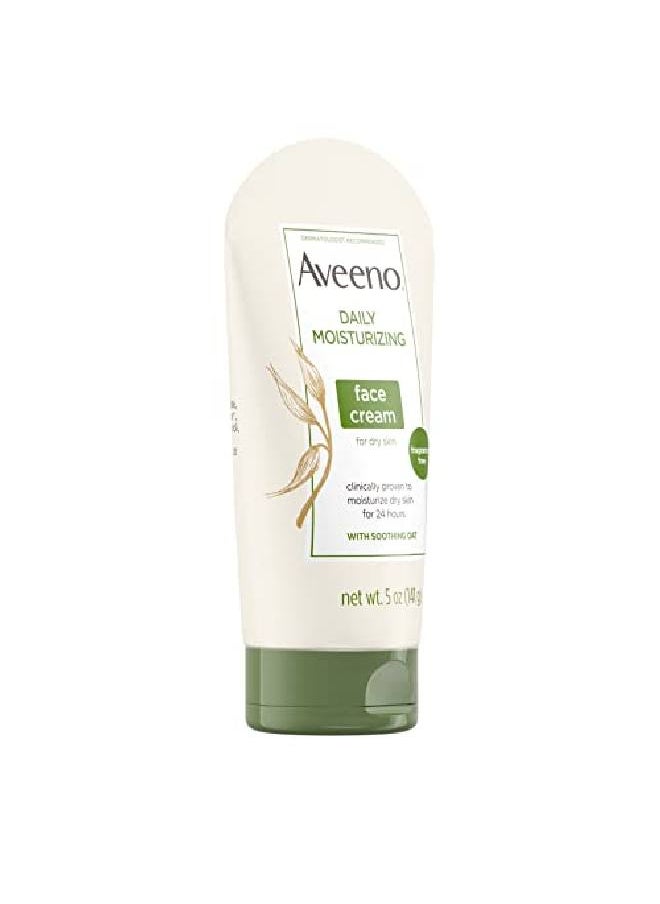 Aveeno - Daily Moisturizing Face Cream For Dry Skin Nongmo Oat 5.5 Oz (Pack Of 1) - Image 1