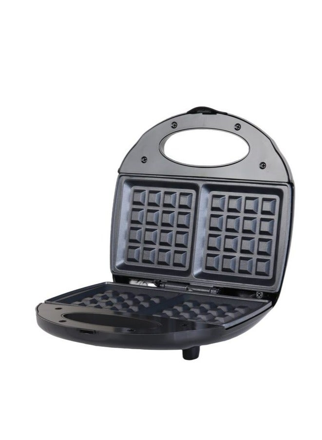 KROOS 2-Slice Waffle Maker - 750W Black - Image 1