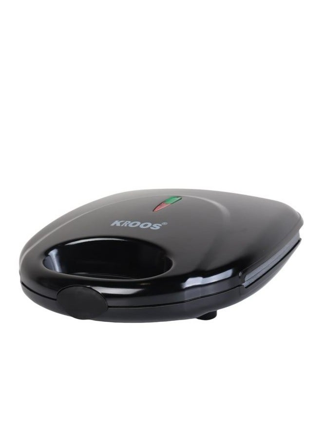 KROOS 2-Slice Waffle Maker - 750W Black - Image 4